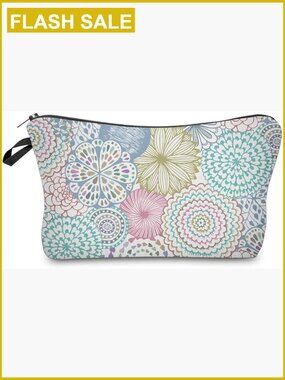 Waterproof Cosmetic Bag Travel Toiletry Pouch Organizer Large Capacity Zippered